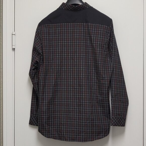 Galaxy by Harvic Shirt Button Up Mens Large Slim Fit Long Sleeve Check - Picture 10 of 16